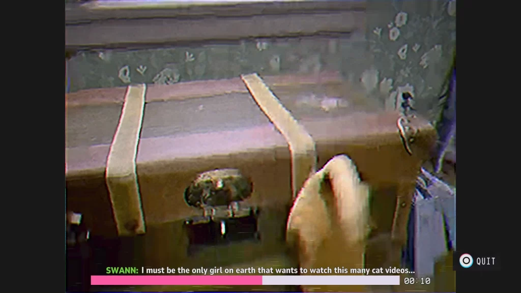 Recording of an old chest with a low resolution camcorder