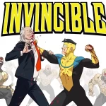 Invincible guy beating up an old man